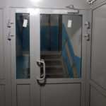 Алюминиевая дверь в подъезд GFTD851